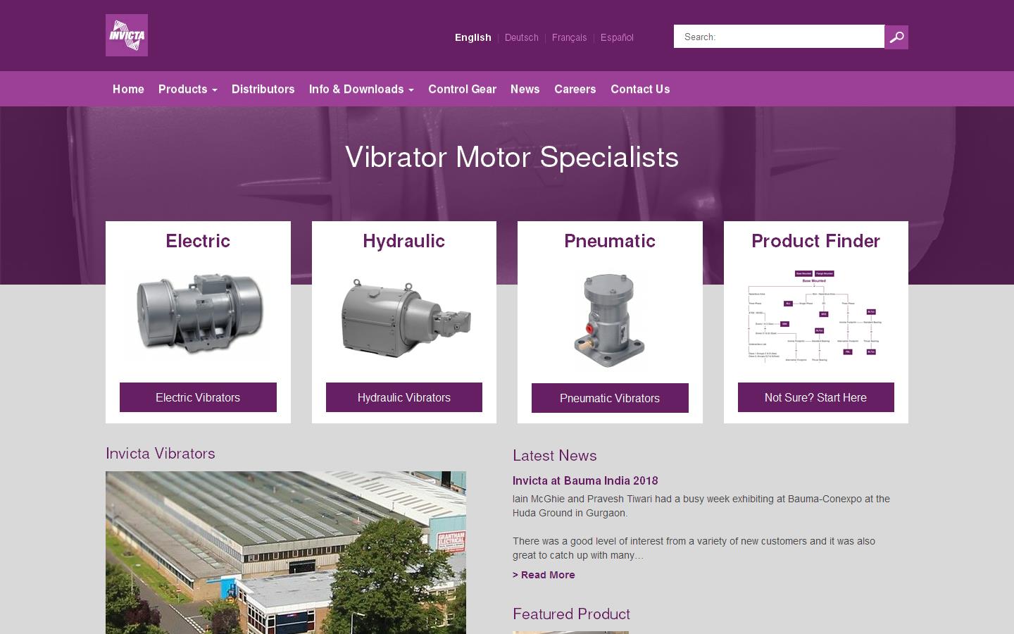 Invicta Vibrators Website