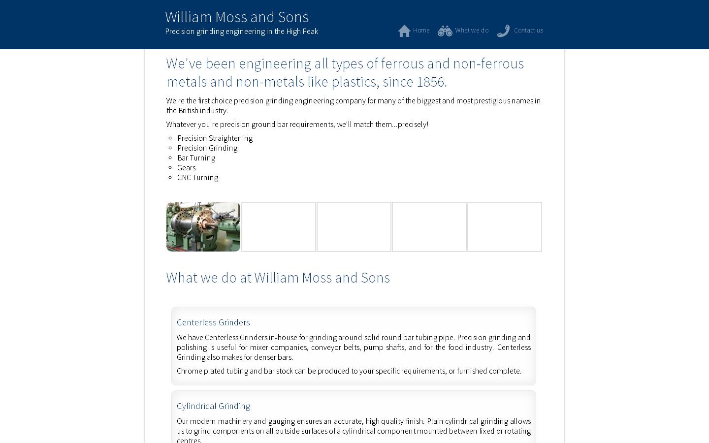 William Moss & Sons Website