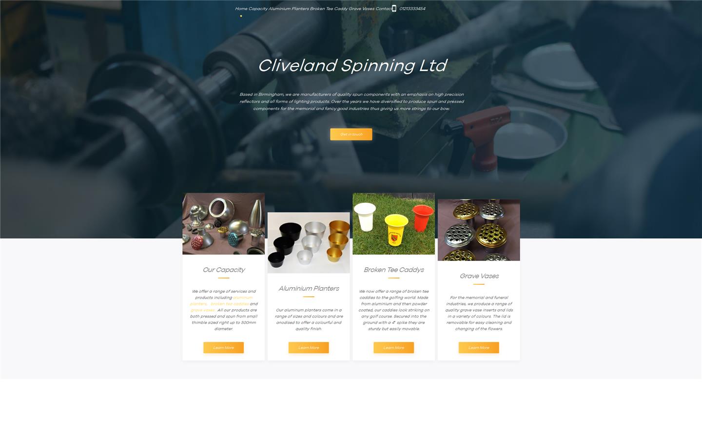 Cliveland Spinning Ltd Website