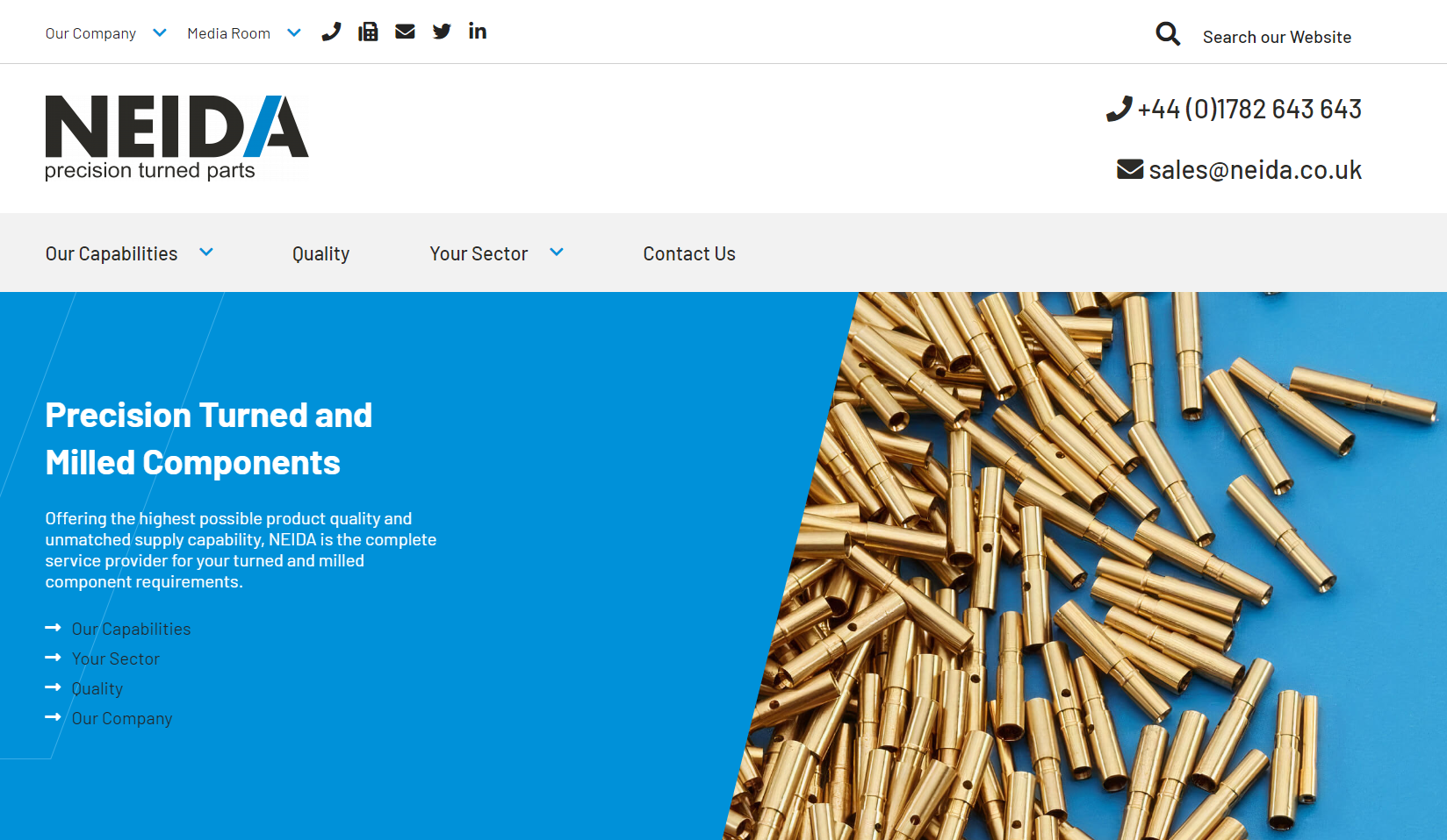 Neida Products Engineering Ltd Website