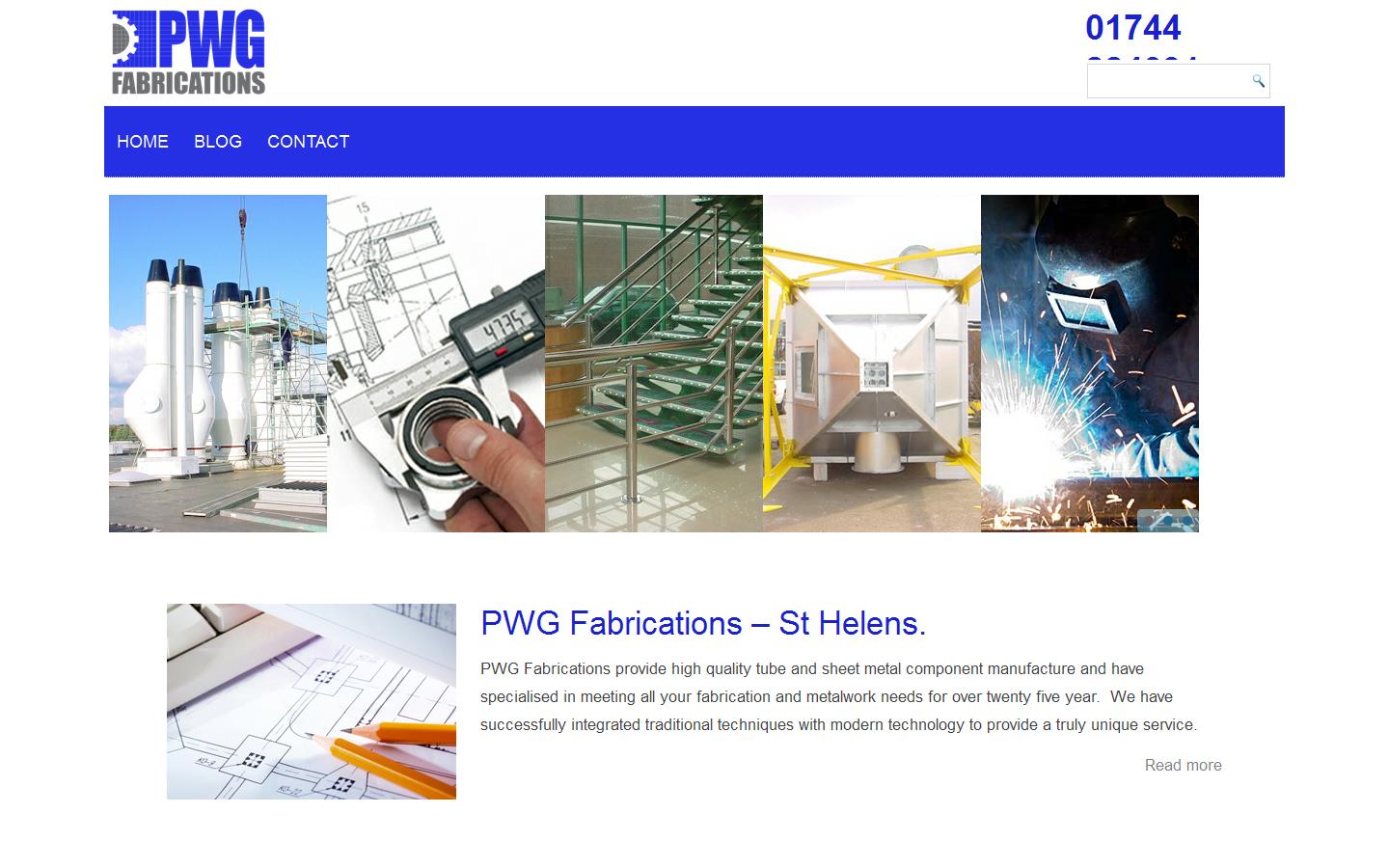 P W G Fabrications Website