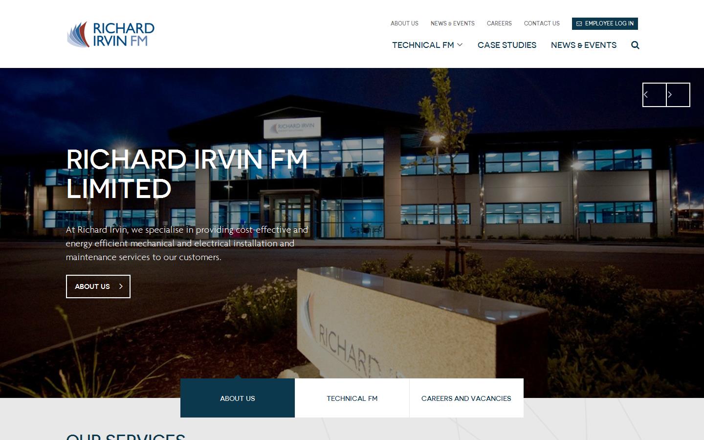 Richard Irvin & Sons Ltd Website