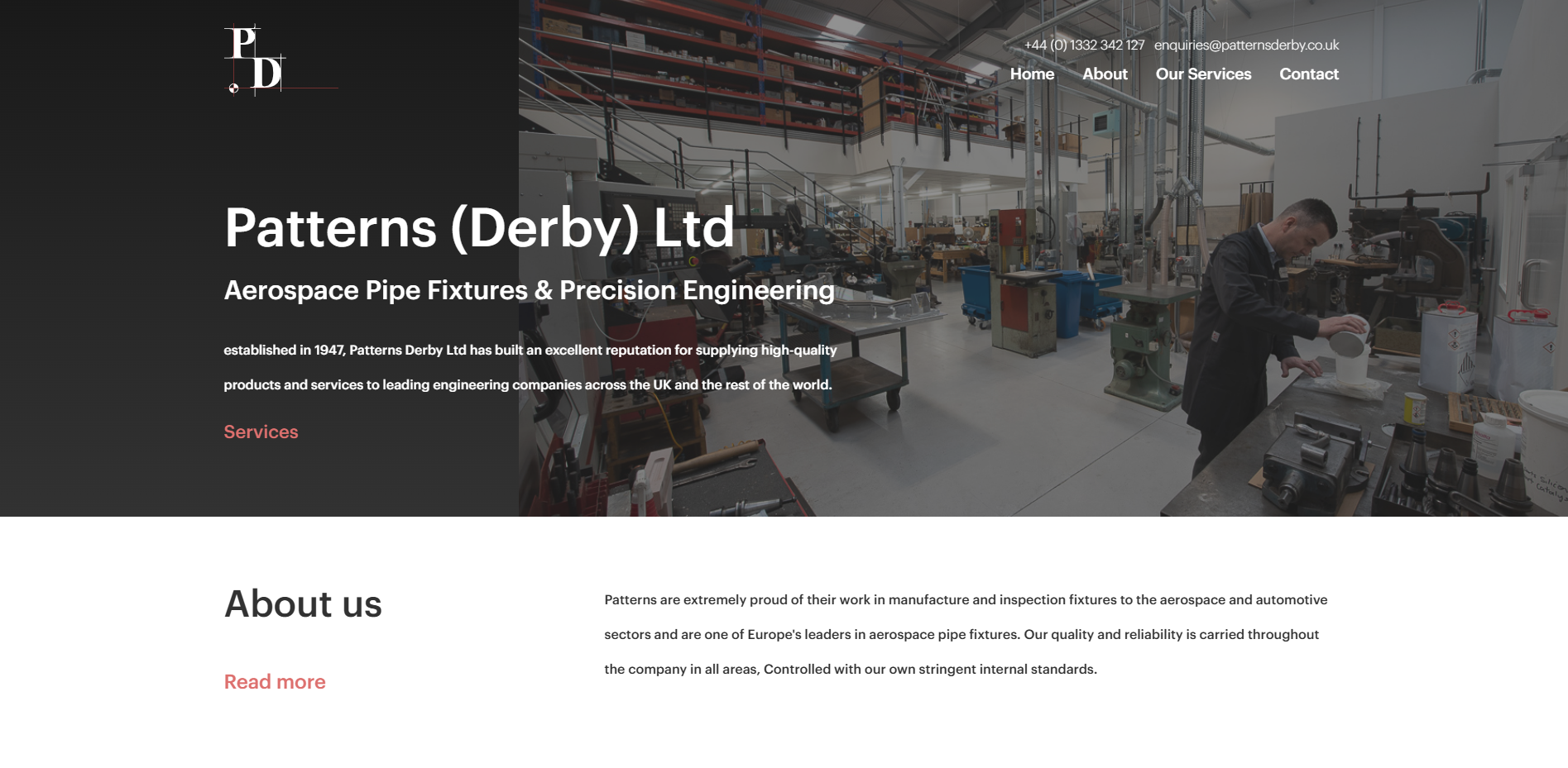 Patterns Derby Ltd Website