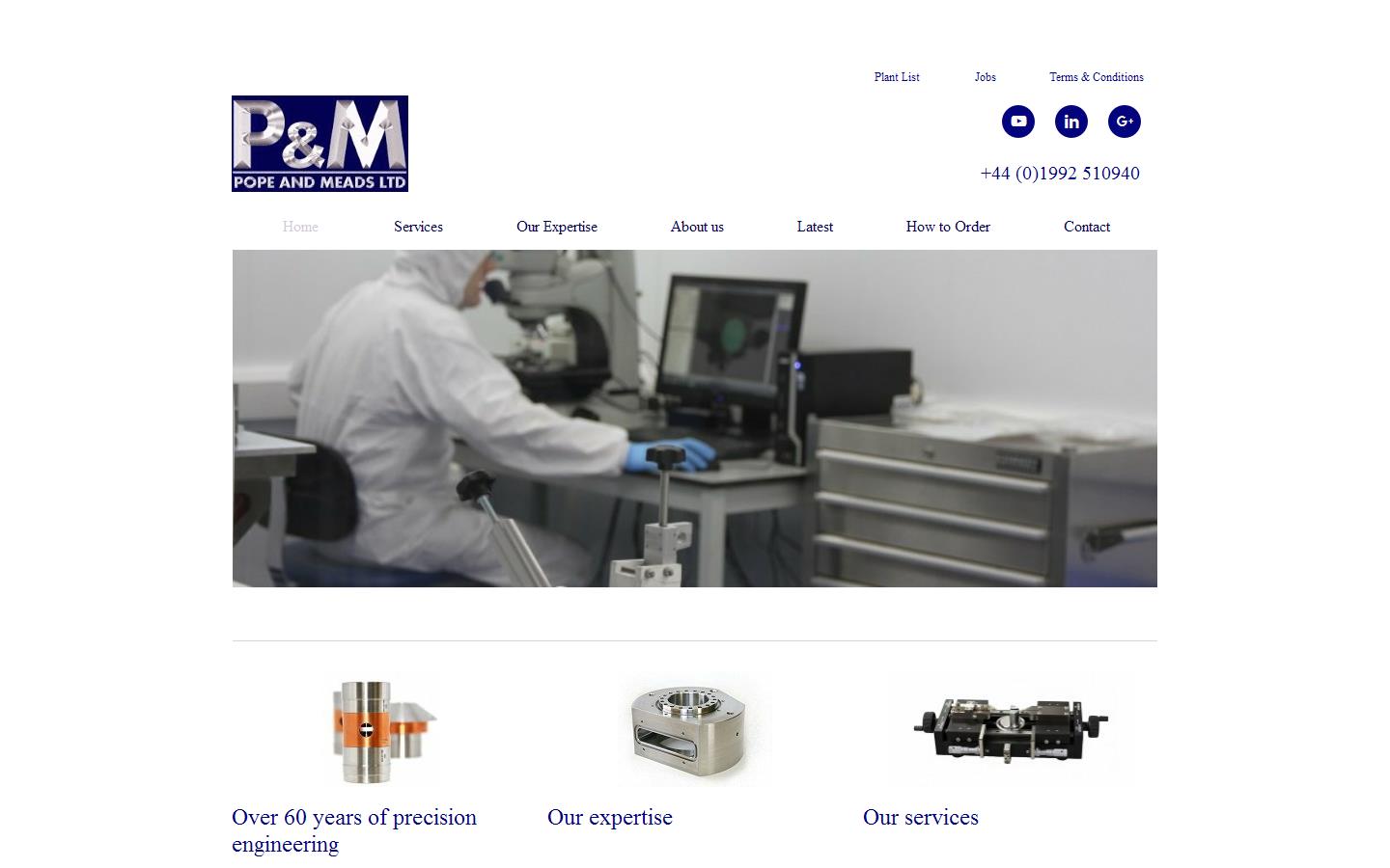 Pope & Meads Ltd Website