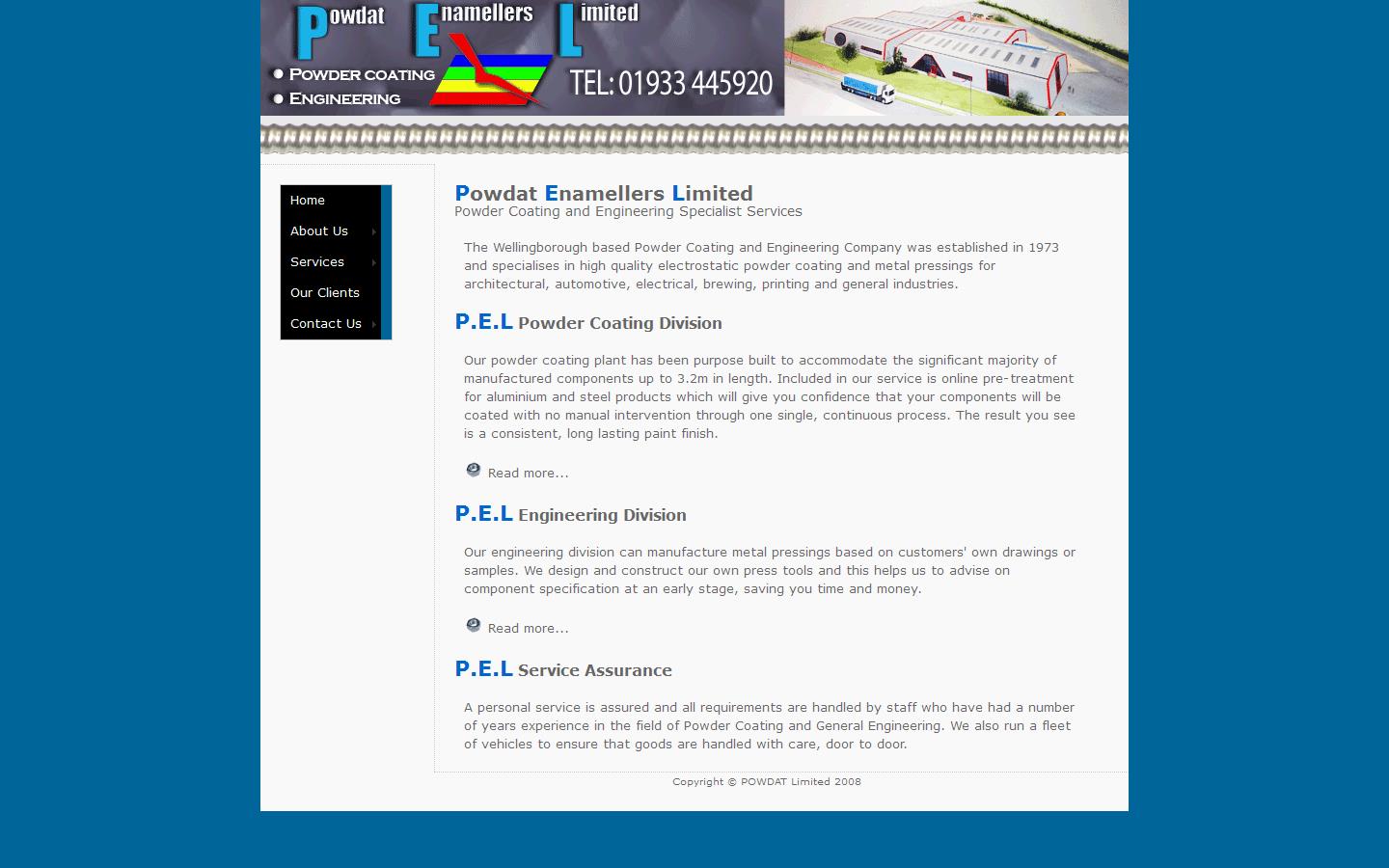 Powdat Enamellers Ltd Website
