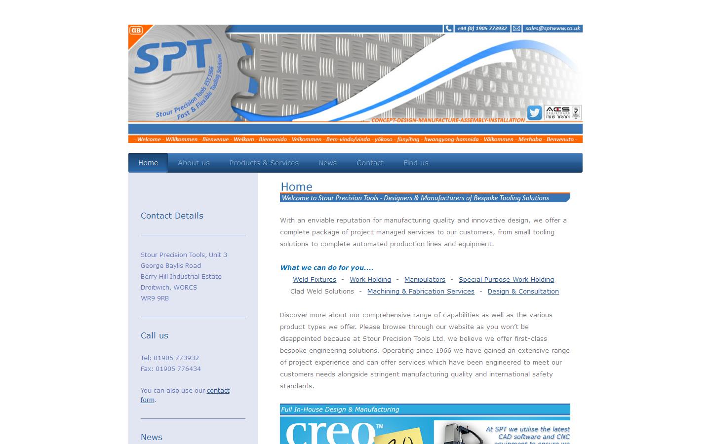 Stour Precision Tools Website