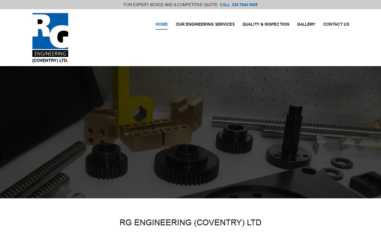 RG Engineering Coventry Ltd Website
