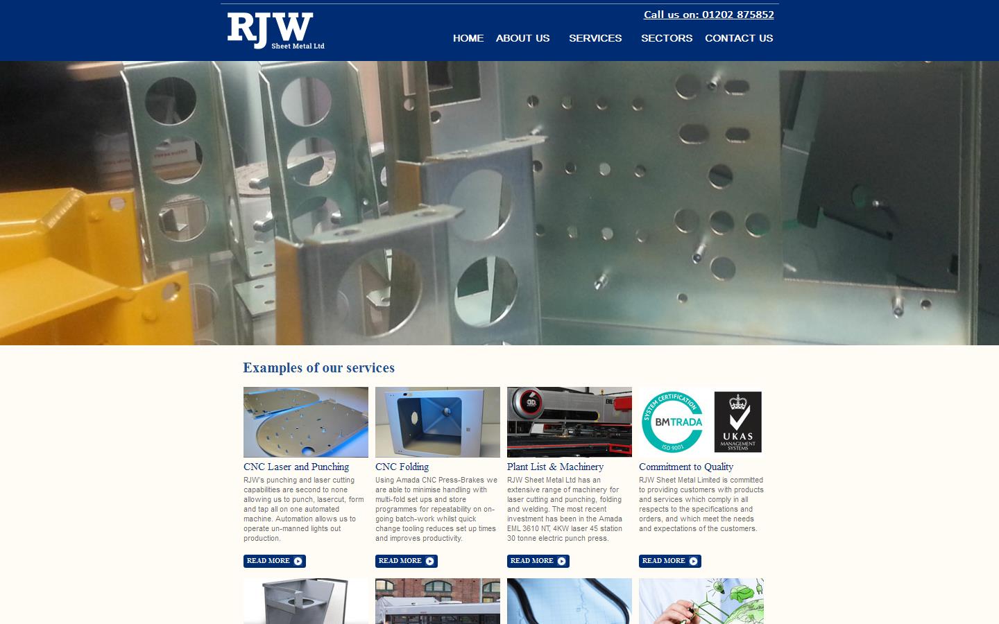 R J W Sheet Metal Ltd Website