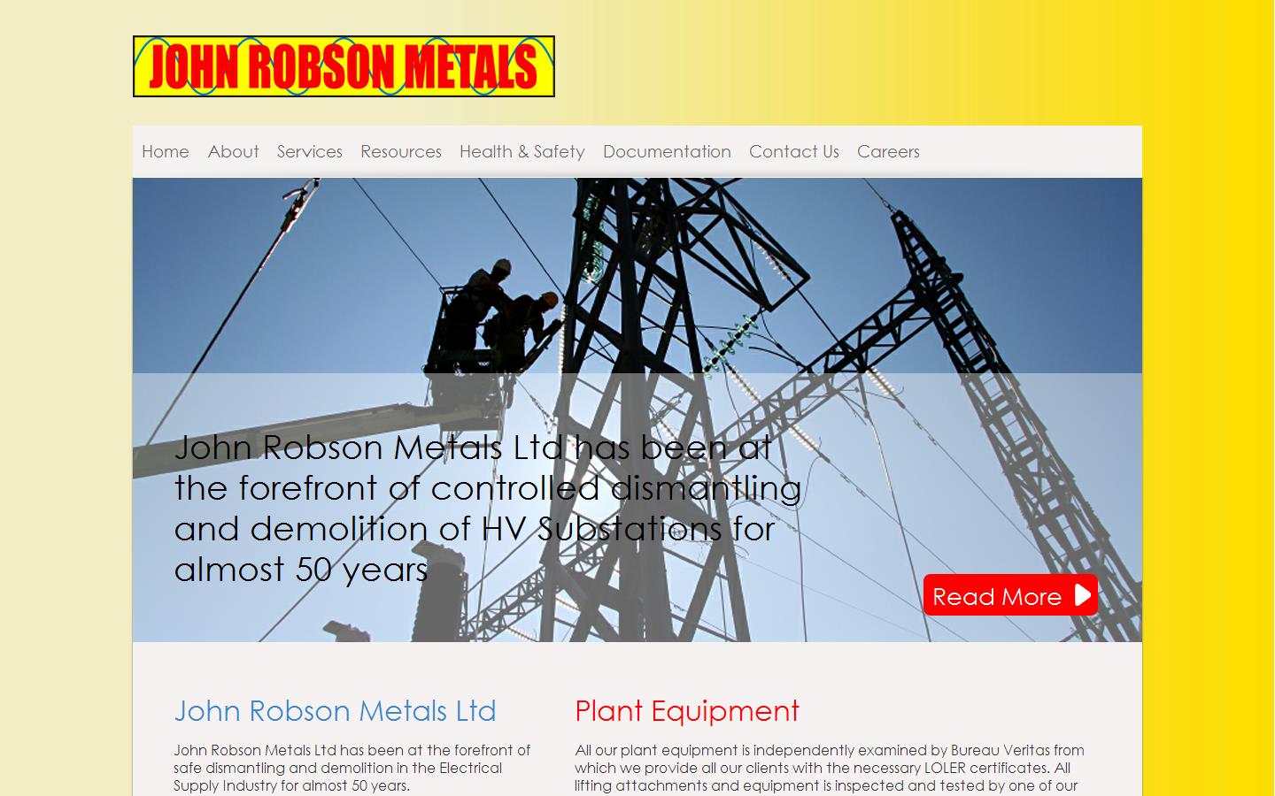 John Robson Metals Website