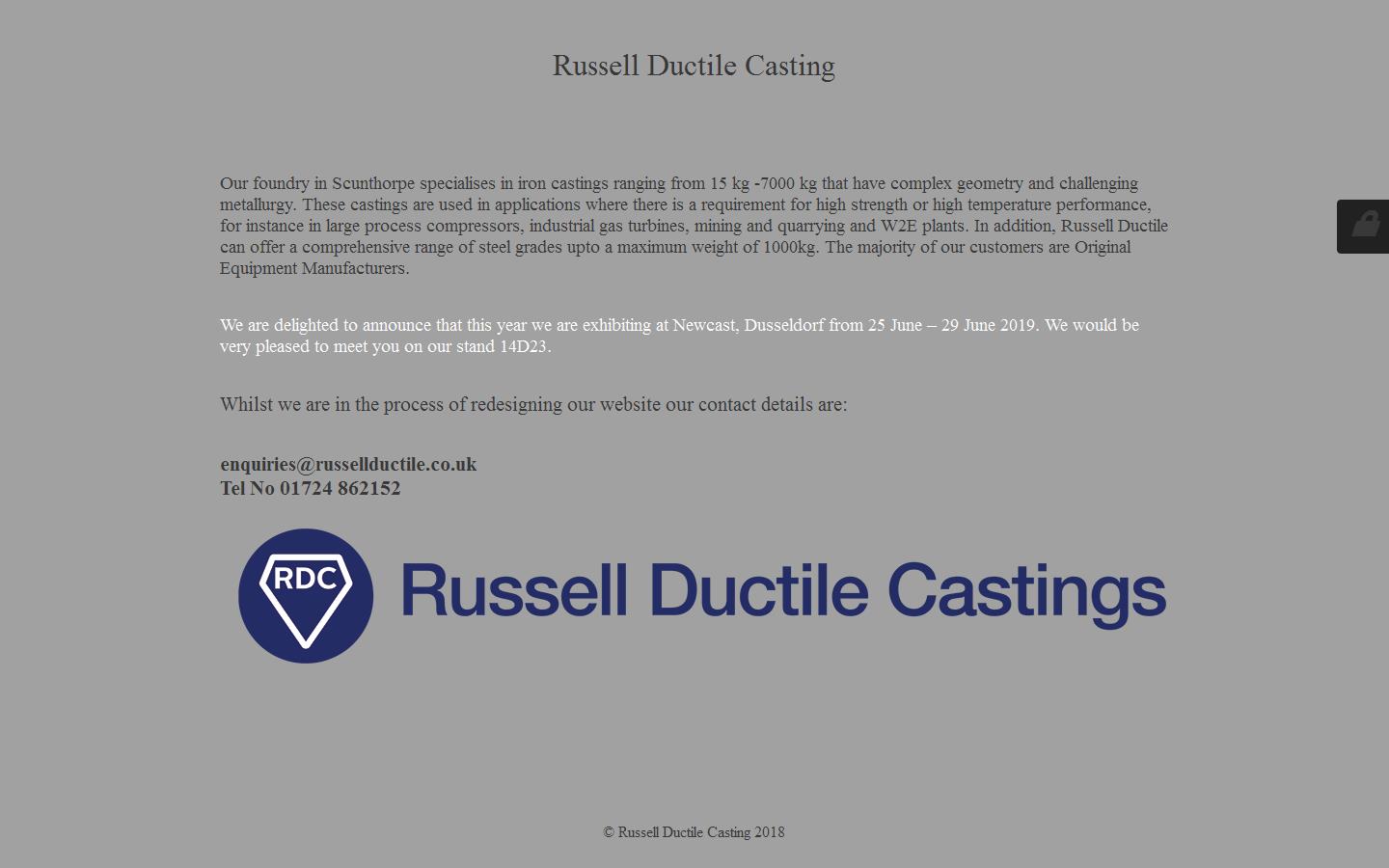 Russell Ductile Castings Ltd Website