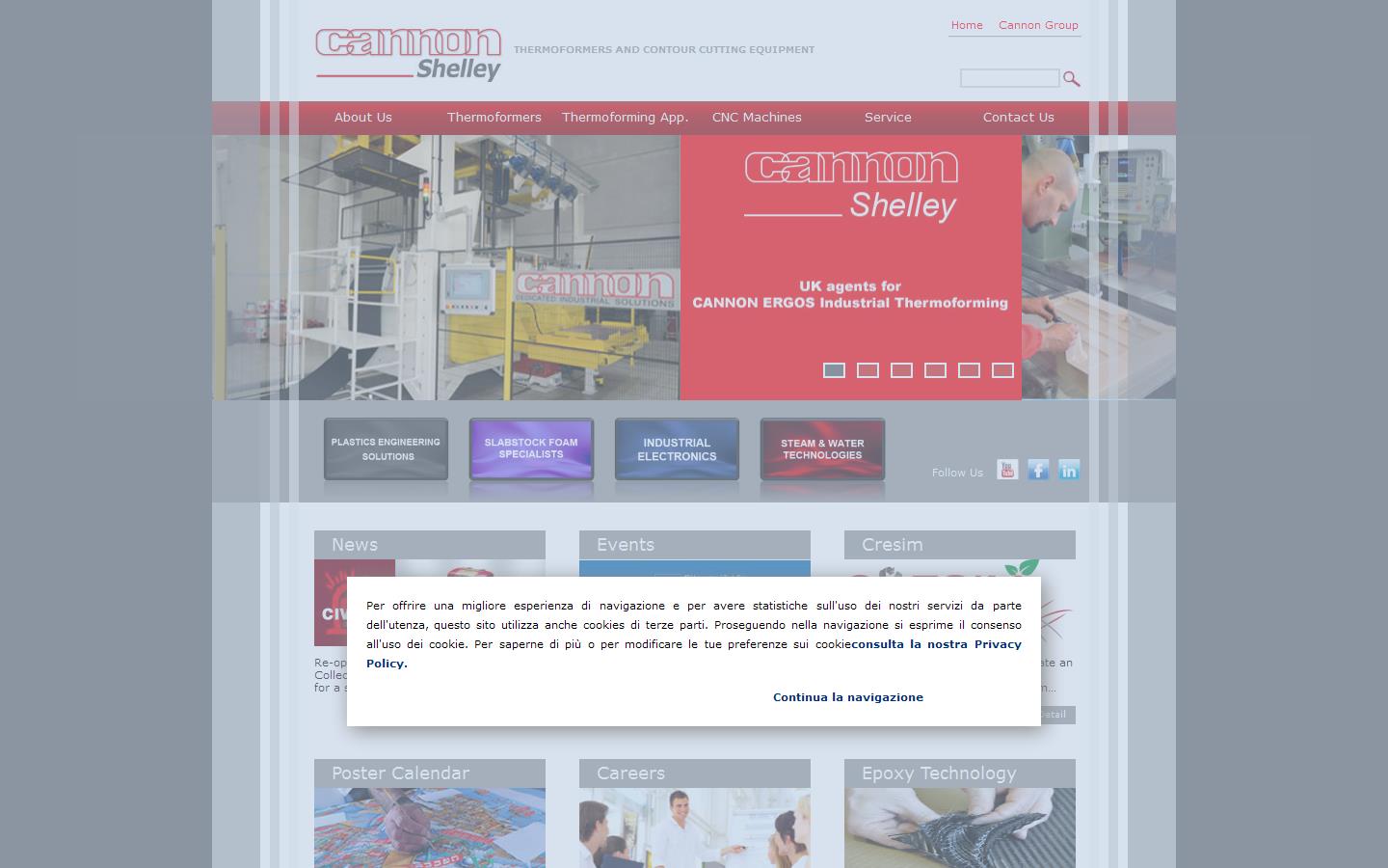Cannon Shelley Thermoformers International Ltd Website