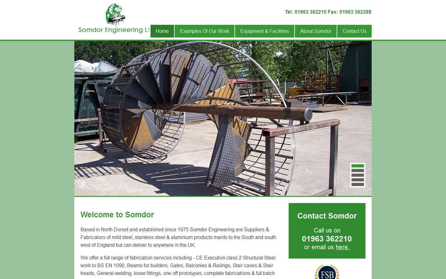 Somdor Engineering Ltd Website