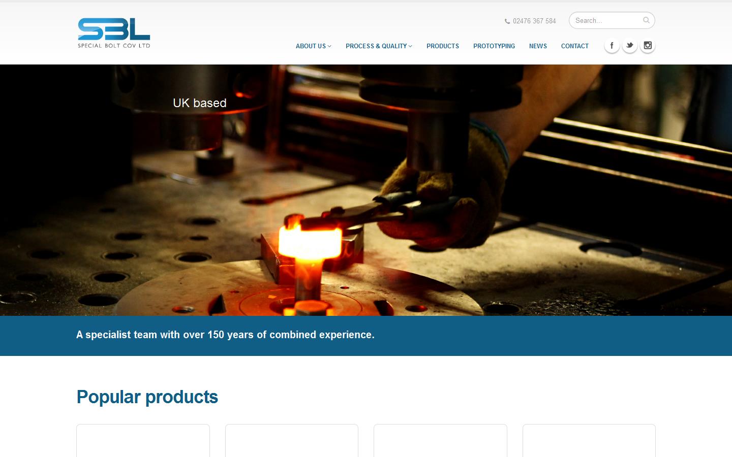 Special Bolt Ltd Website