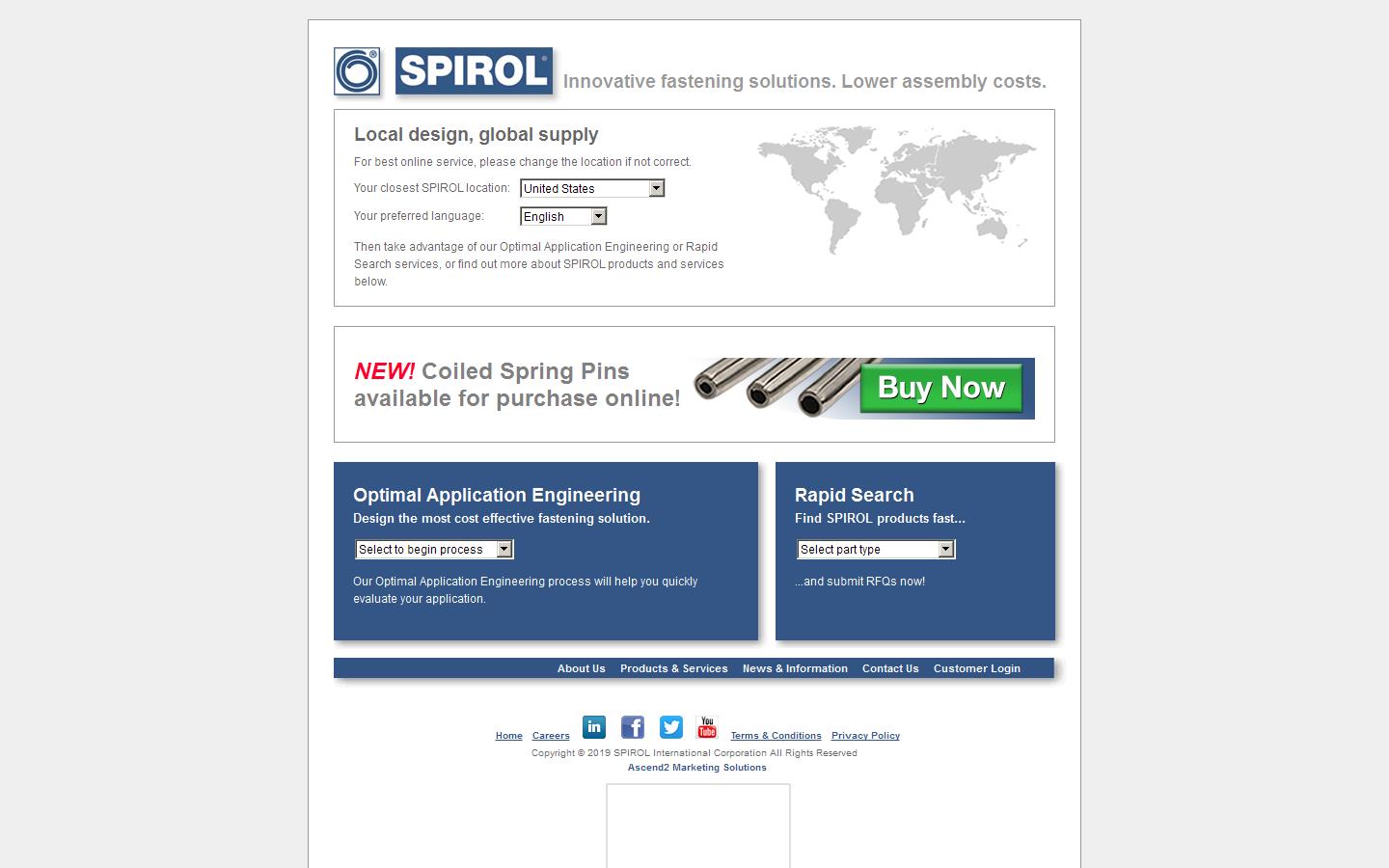 Spirol Industries Ltd Website