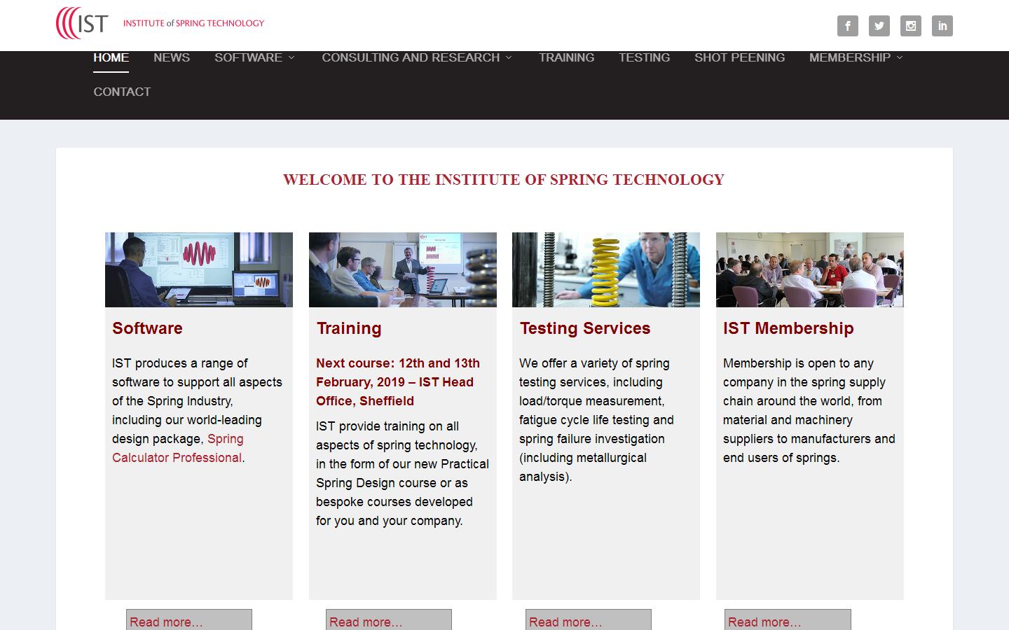 UK Spring Manufacturers Association Website