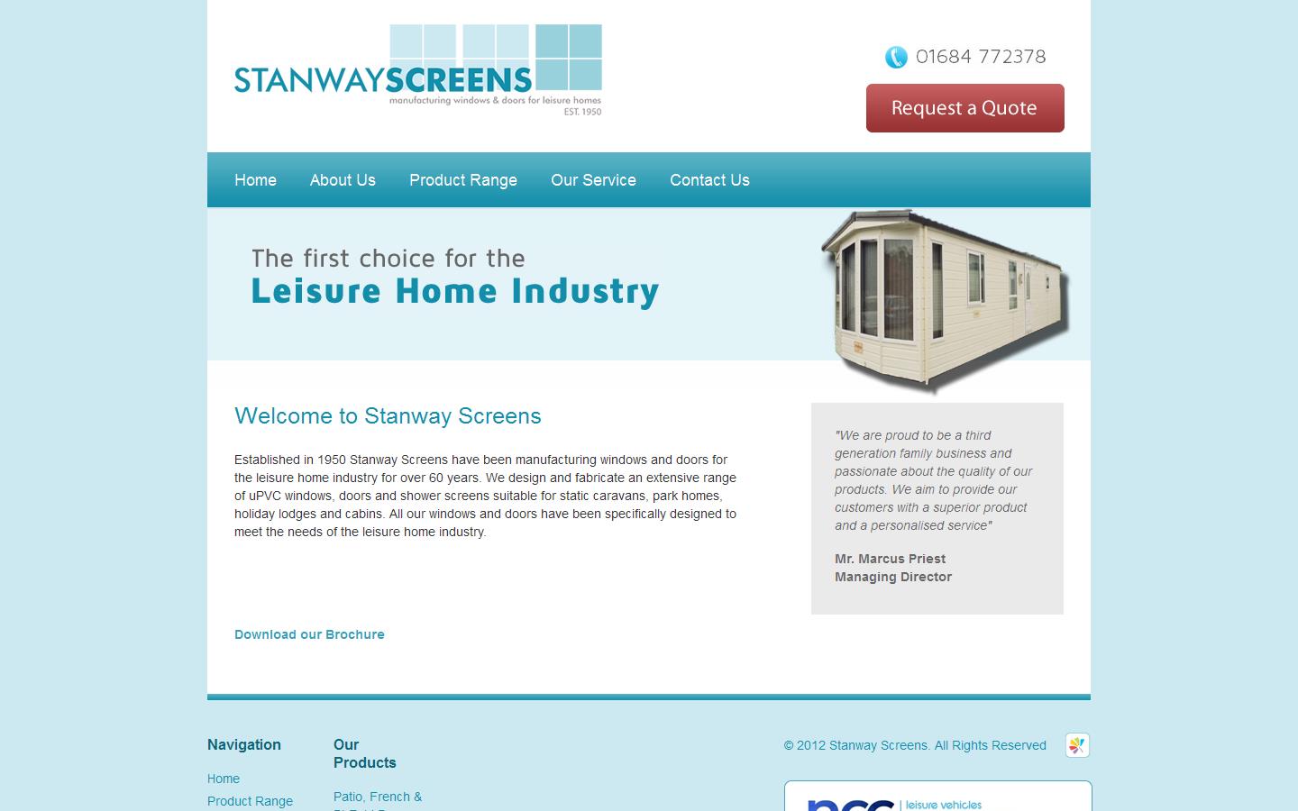 Stanway Screens Website