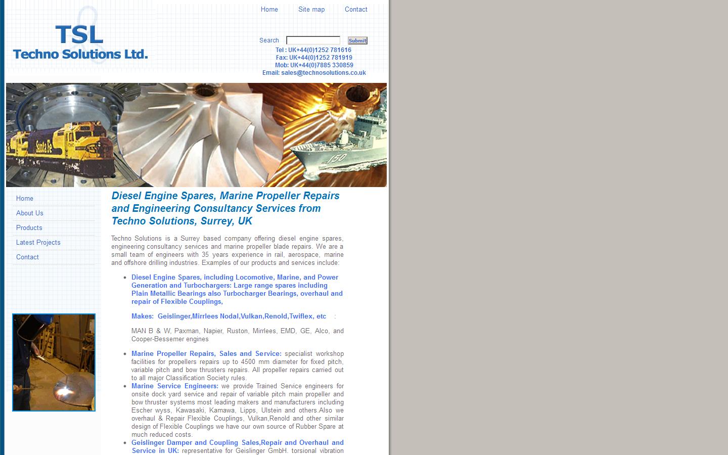 Techno Solutions Ltd Website