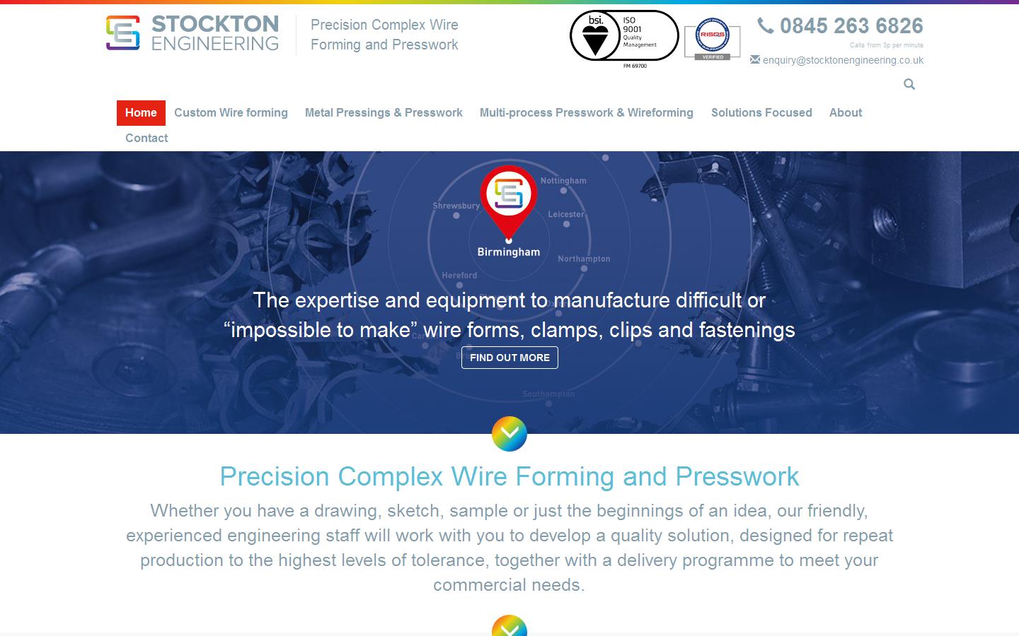 Stockton Engineering Ltd Website
