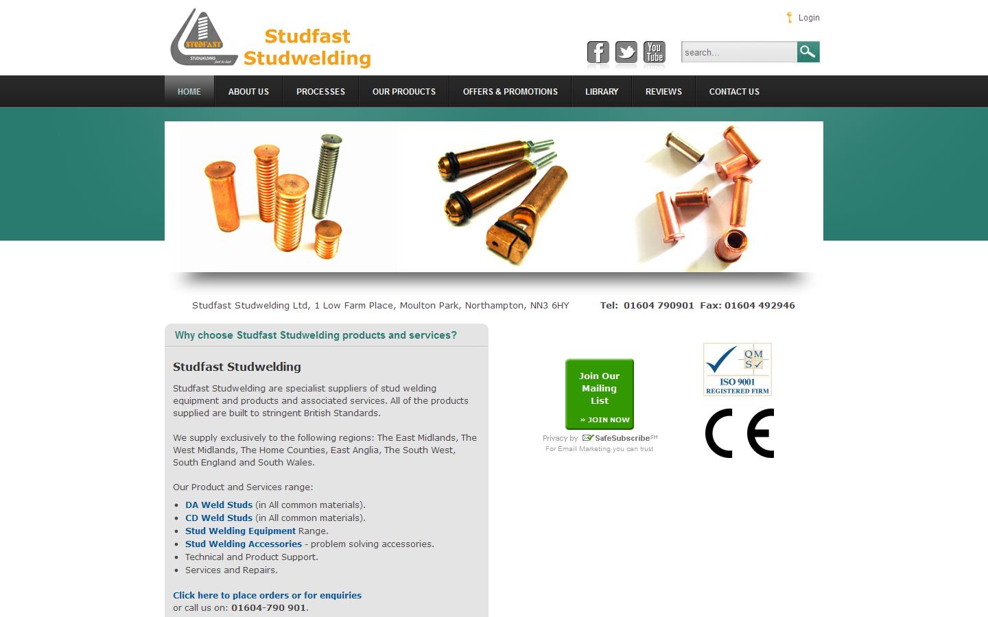 Studfast Studwelding Ltd Website