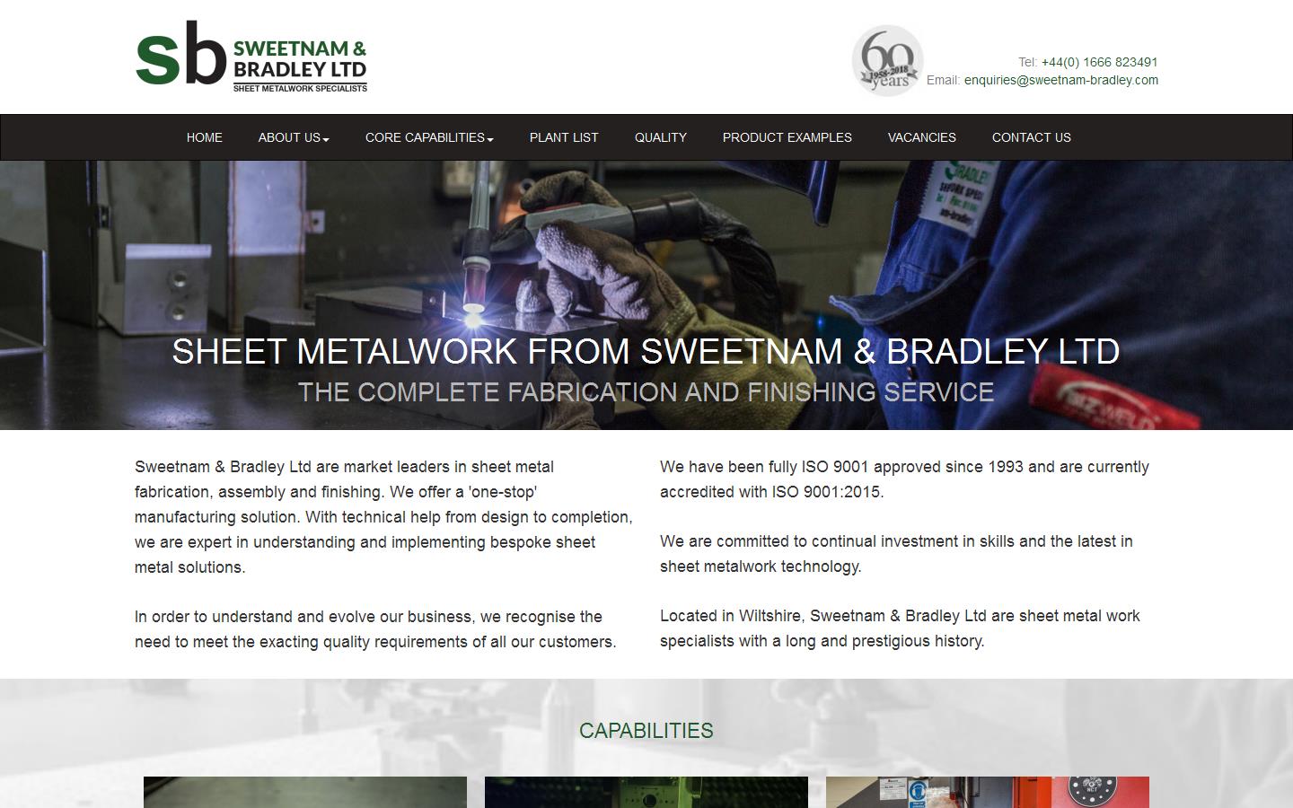 Sweetnam & Bradley Ltd Website