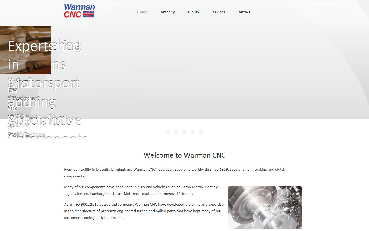 Warman CNC Ltd Website