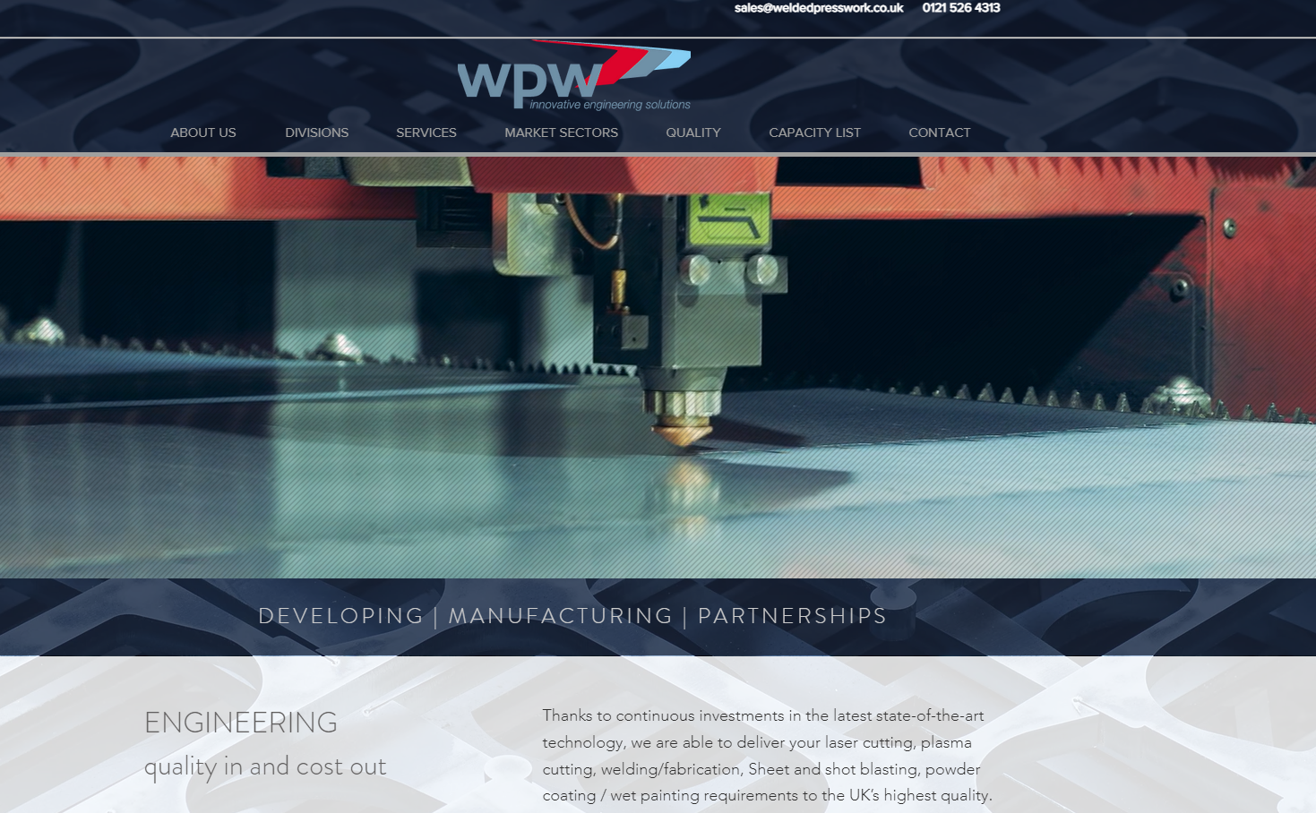 Welded Presswork Website