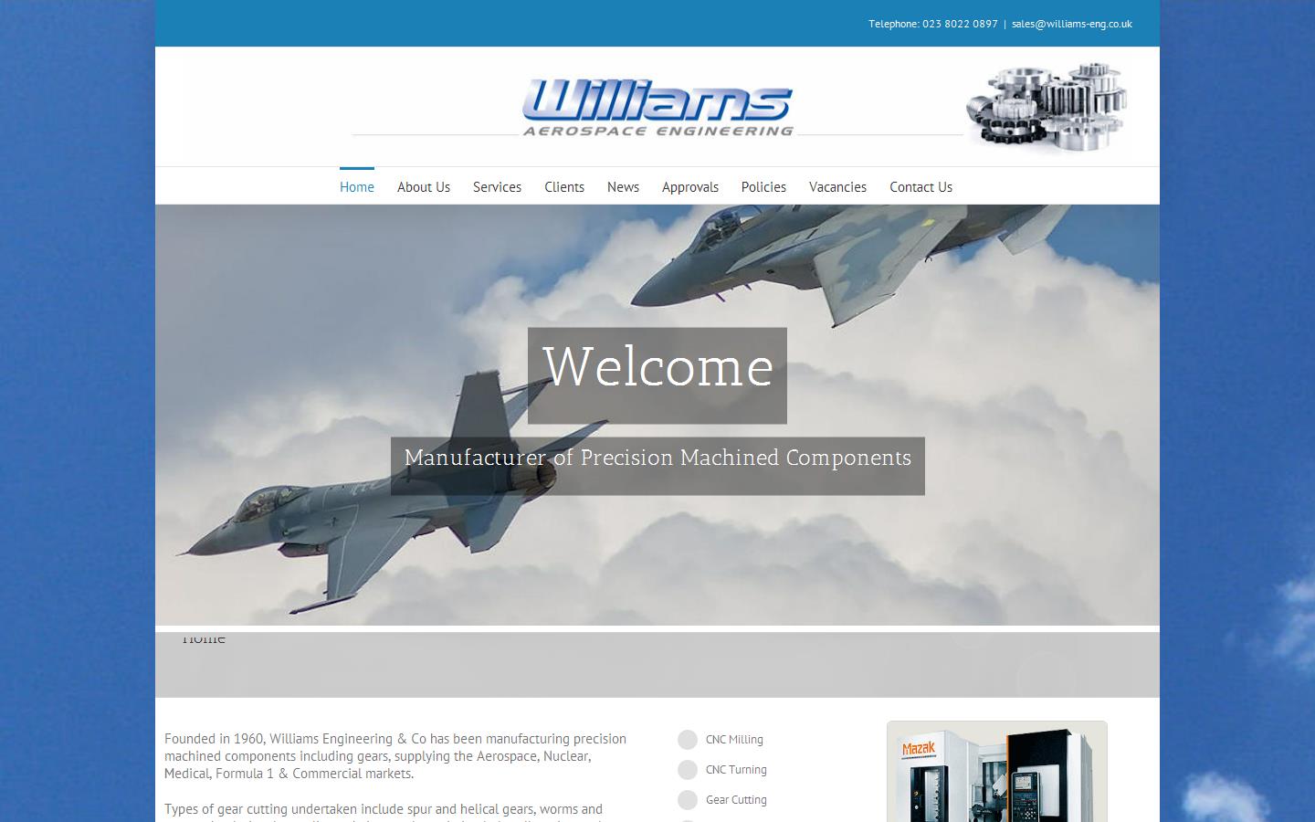 Williams Aerospace Engineering Website