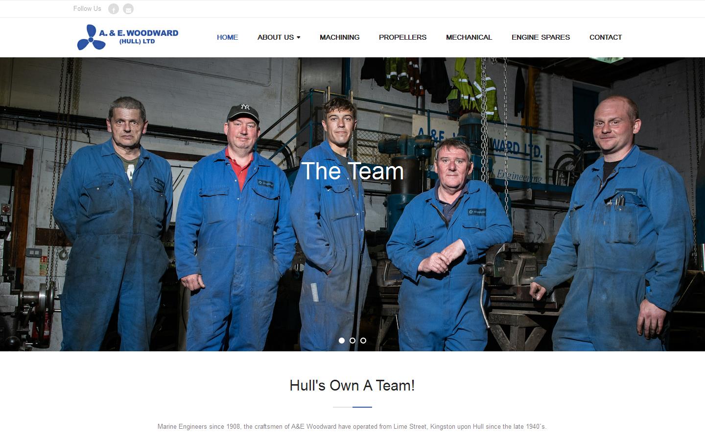 A & E Woodward Ltd Website