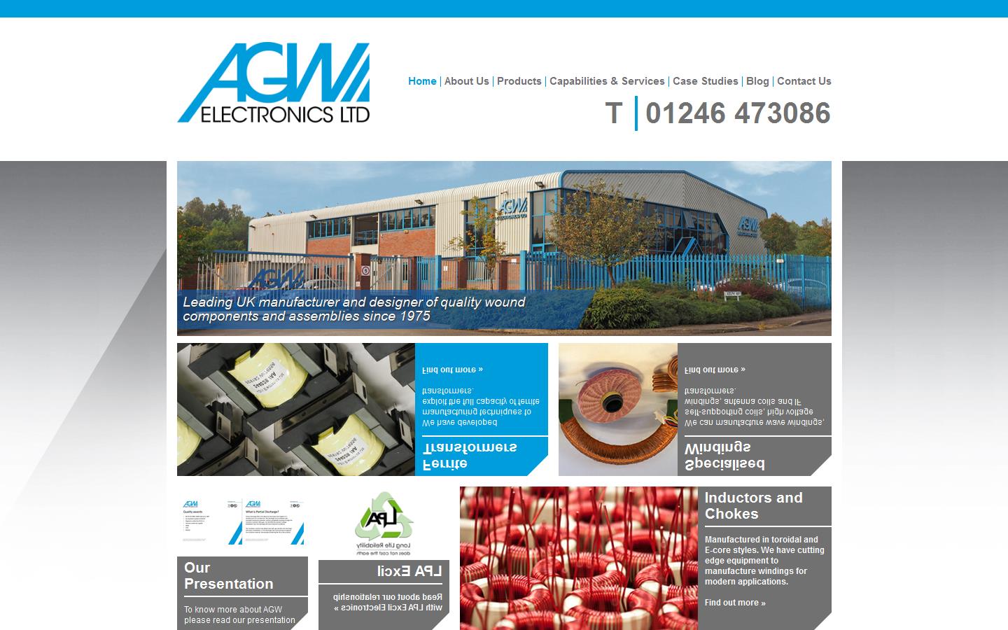 A G W Electronics Ltd Website