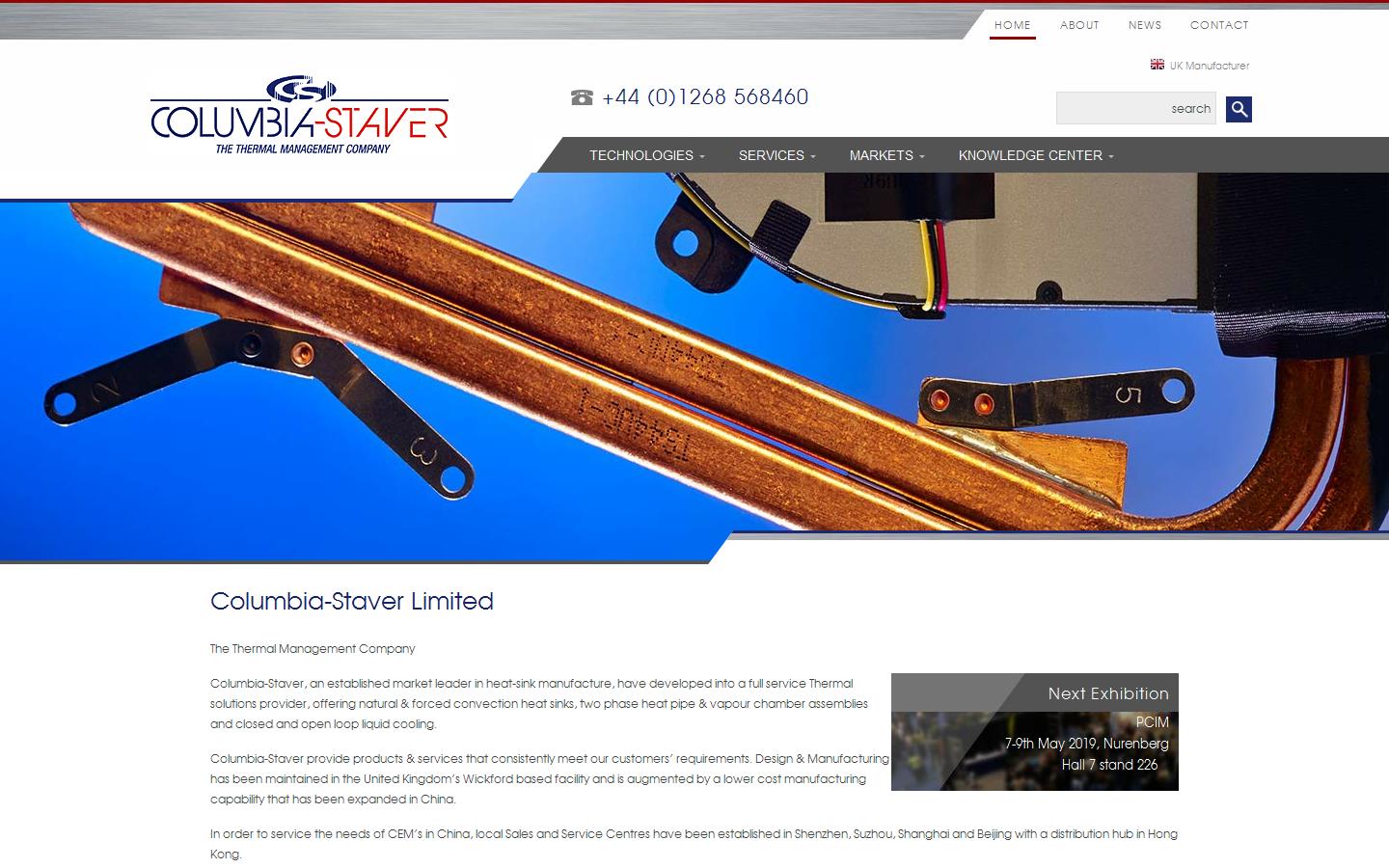 Columbia Staver Website