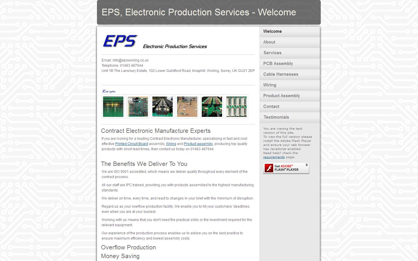 Electronic Production Services Website