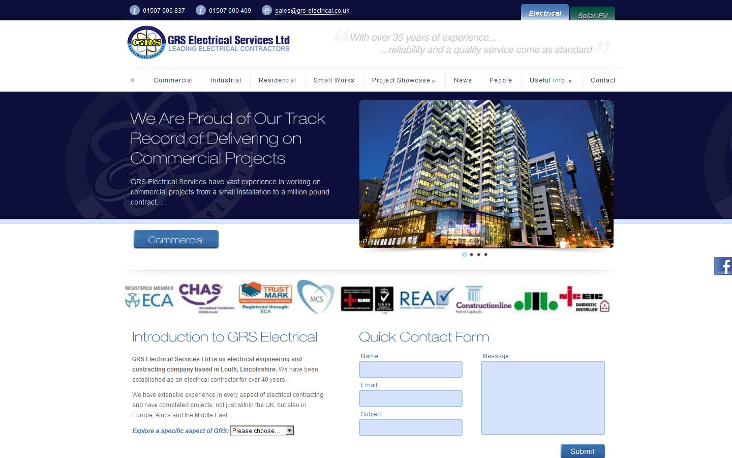 G R S Electrical Services Ltd Website