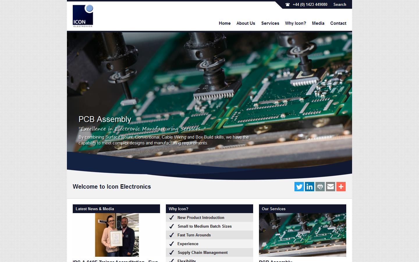 Icon Electronics Website