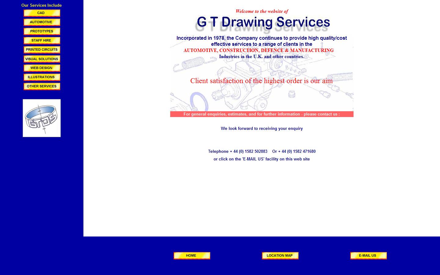 G T Drawing Services Website