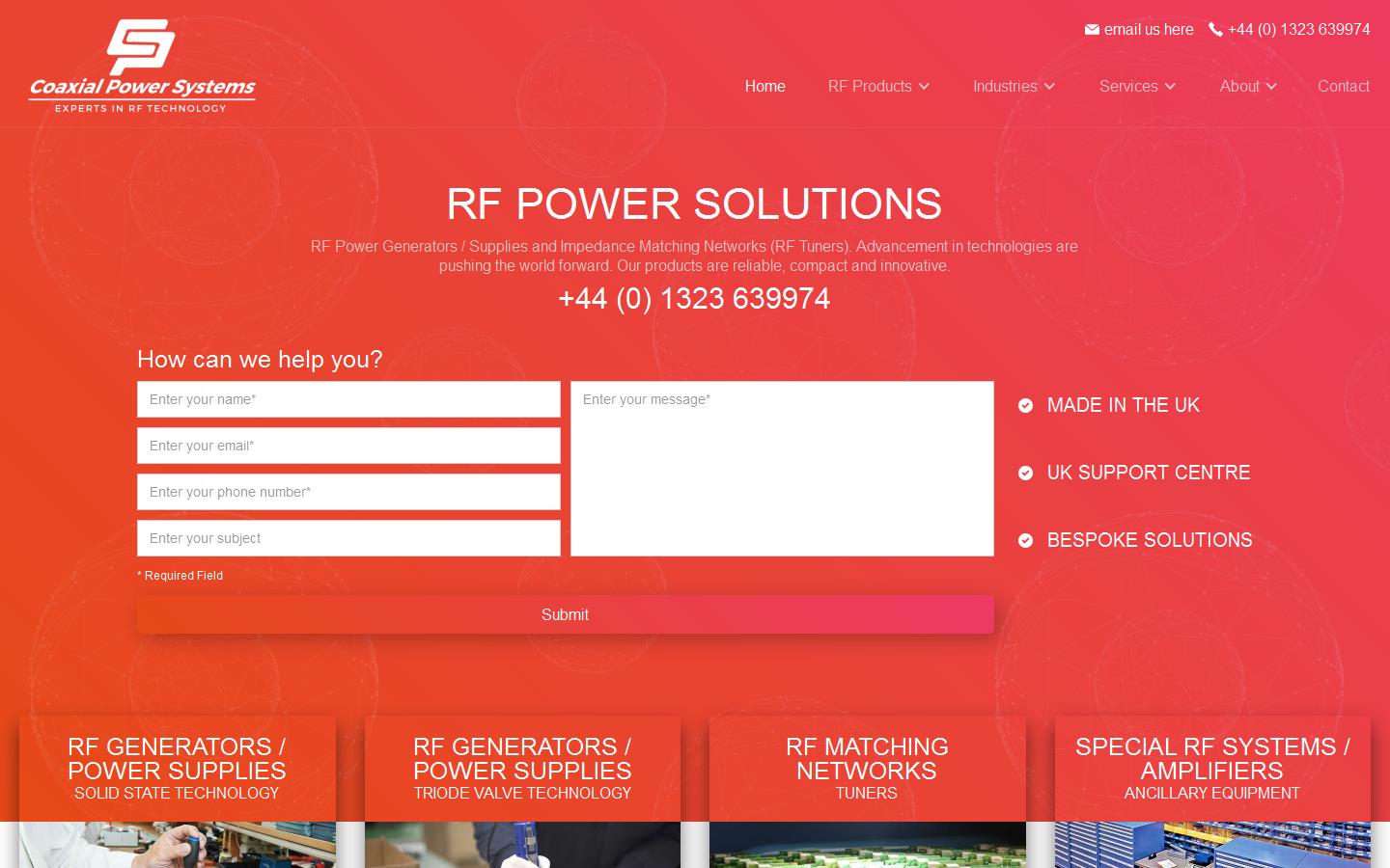 Co Axial Power Systems Ltd Website