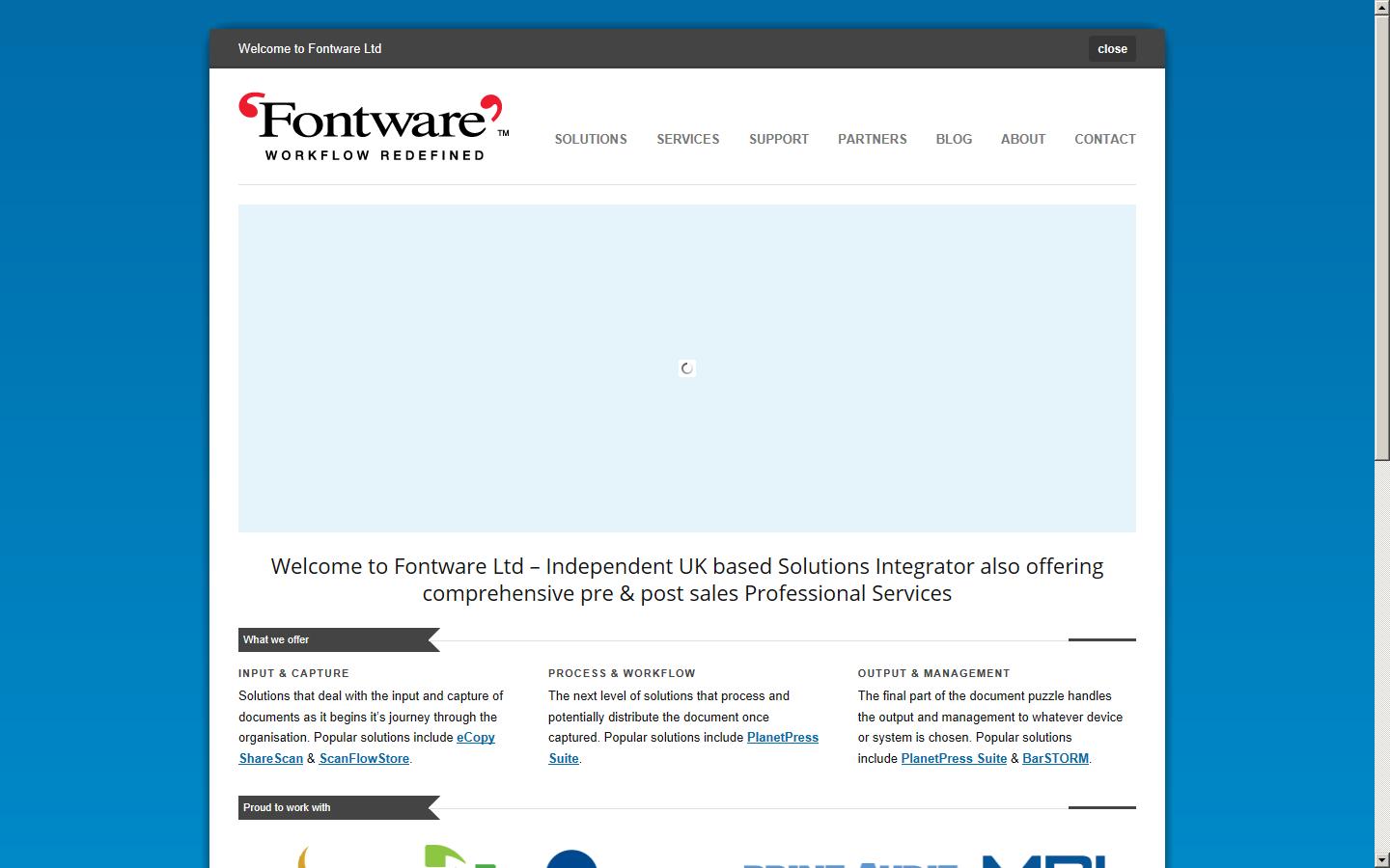 Fontware Ltd Website