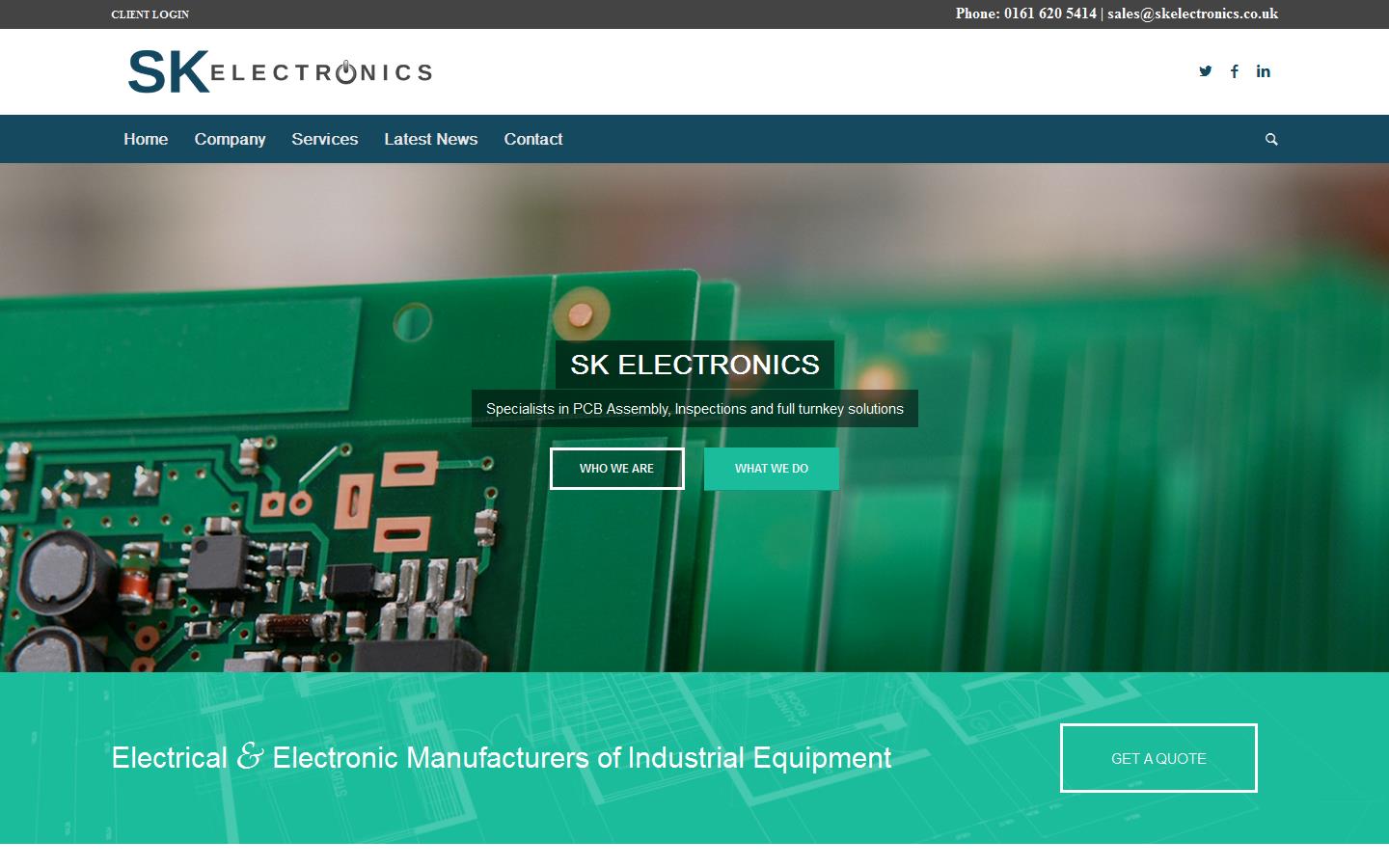 S K Electronics Website