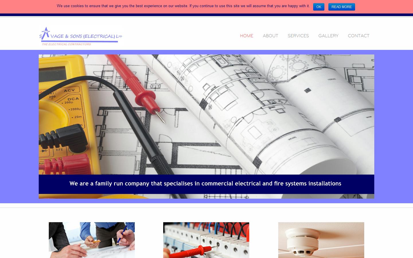 Savage & Sons Electrical Ltd Website