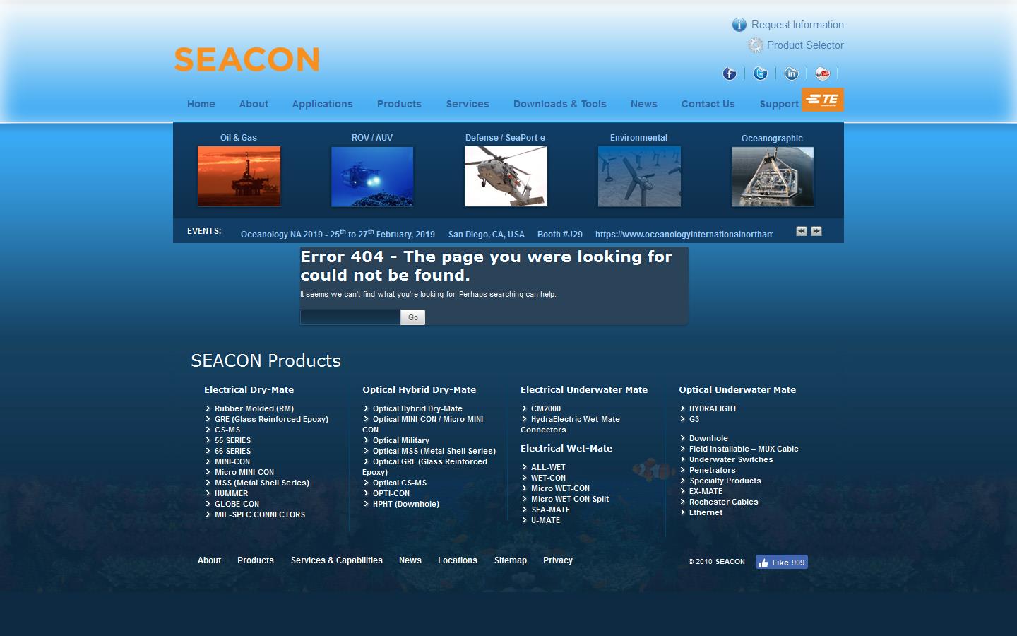 Seacon Europe Ltd Website