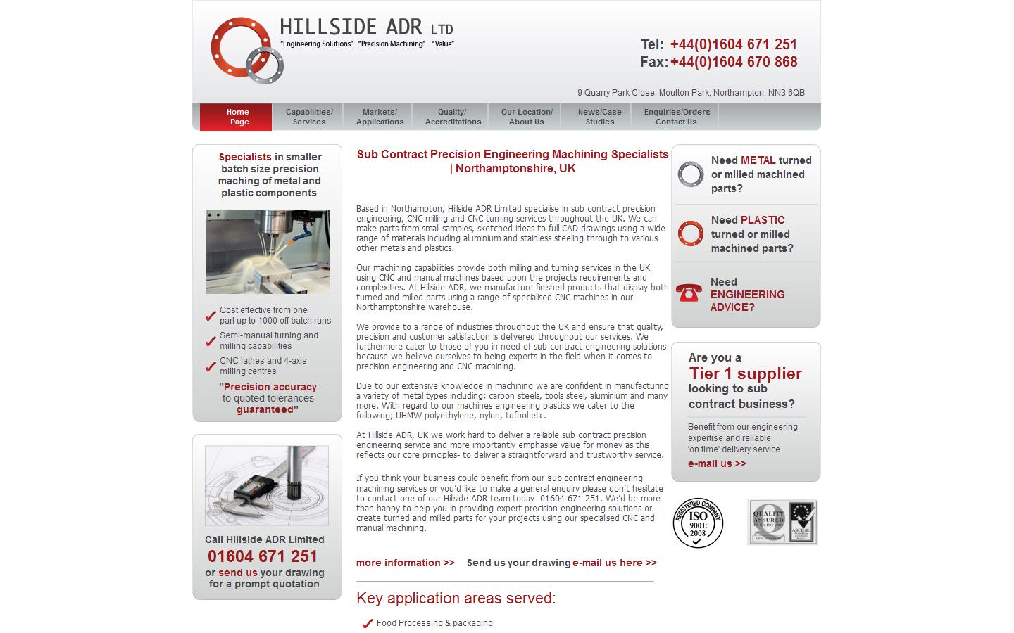 Hillside a D R Engineering Ltd Website