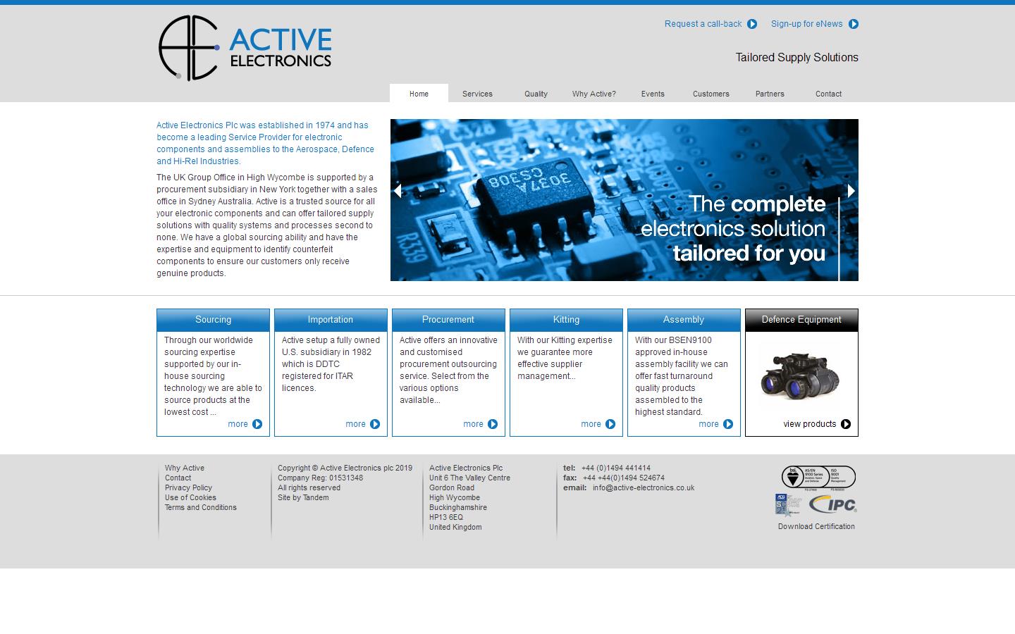 Active Electronics Website