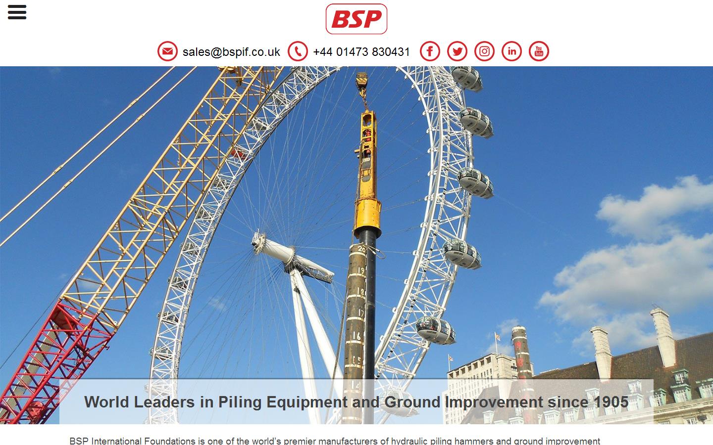 B S P International Foundations Website