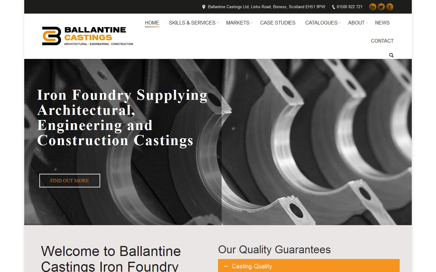 Ballantine Castings Website