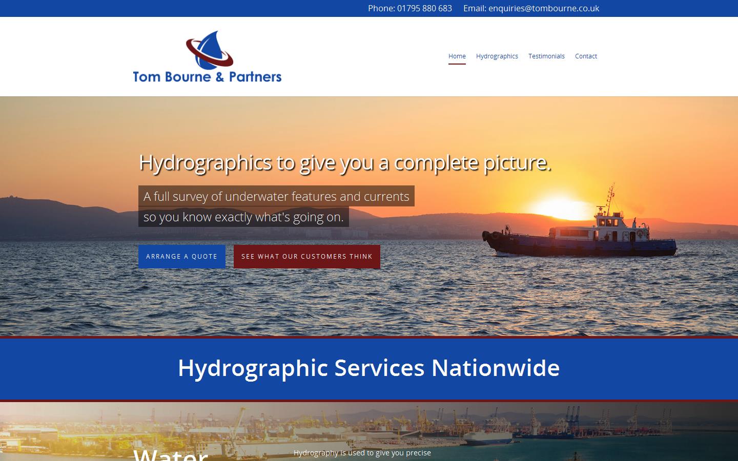 Tom Bourne & Partners Website