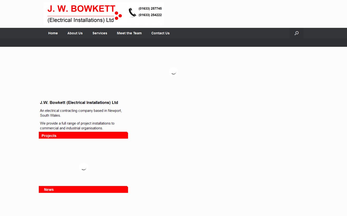 J W Bowkett Electrical Website