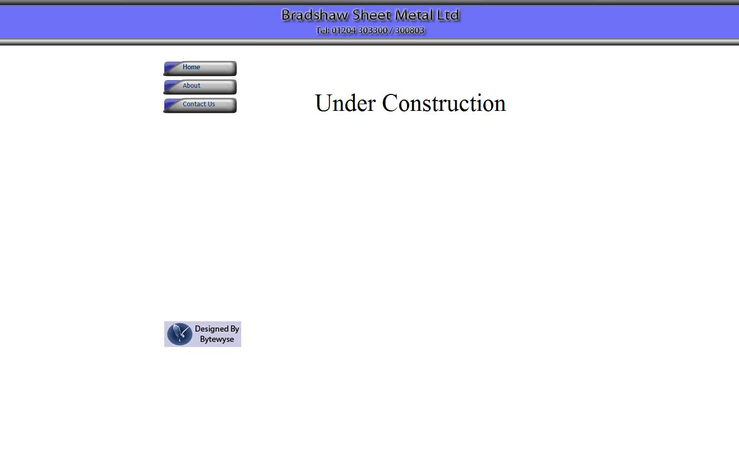 Bradshaw Sheet Metal Ltd Website