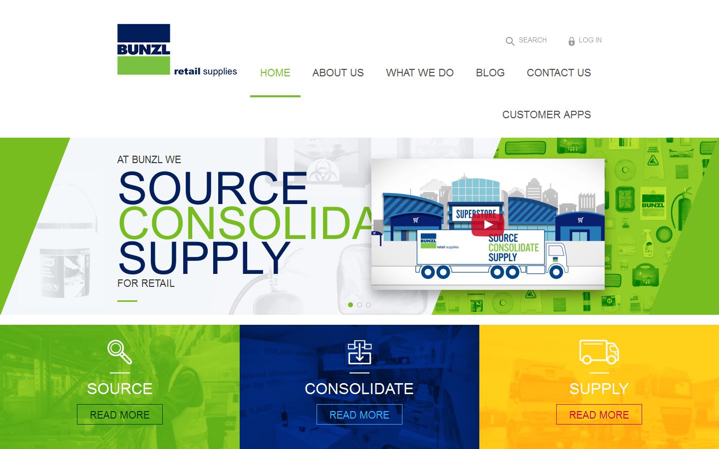 Bunzl Retail Supplies Website