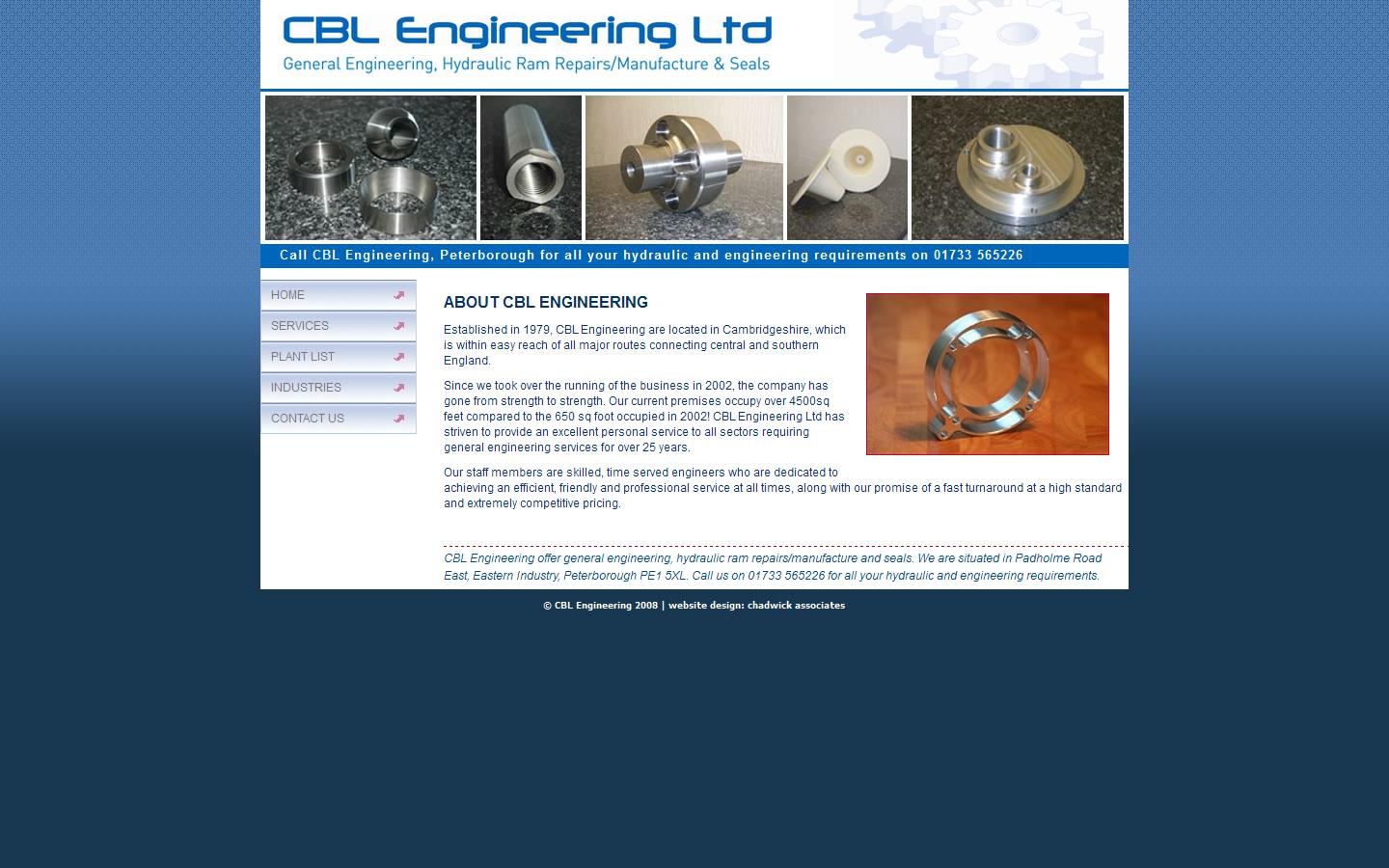 C B L Engineering Ltd Website