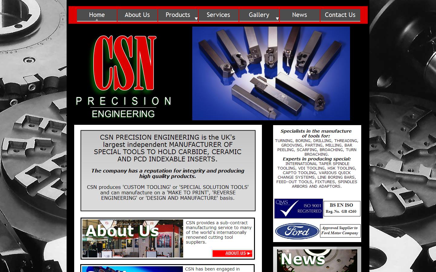 C S N Precision Engineering Website
