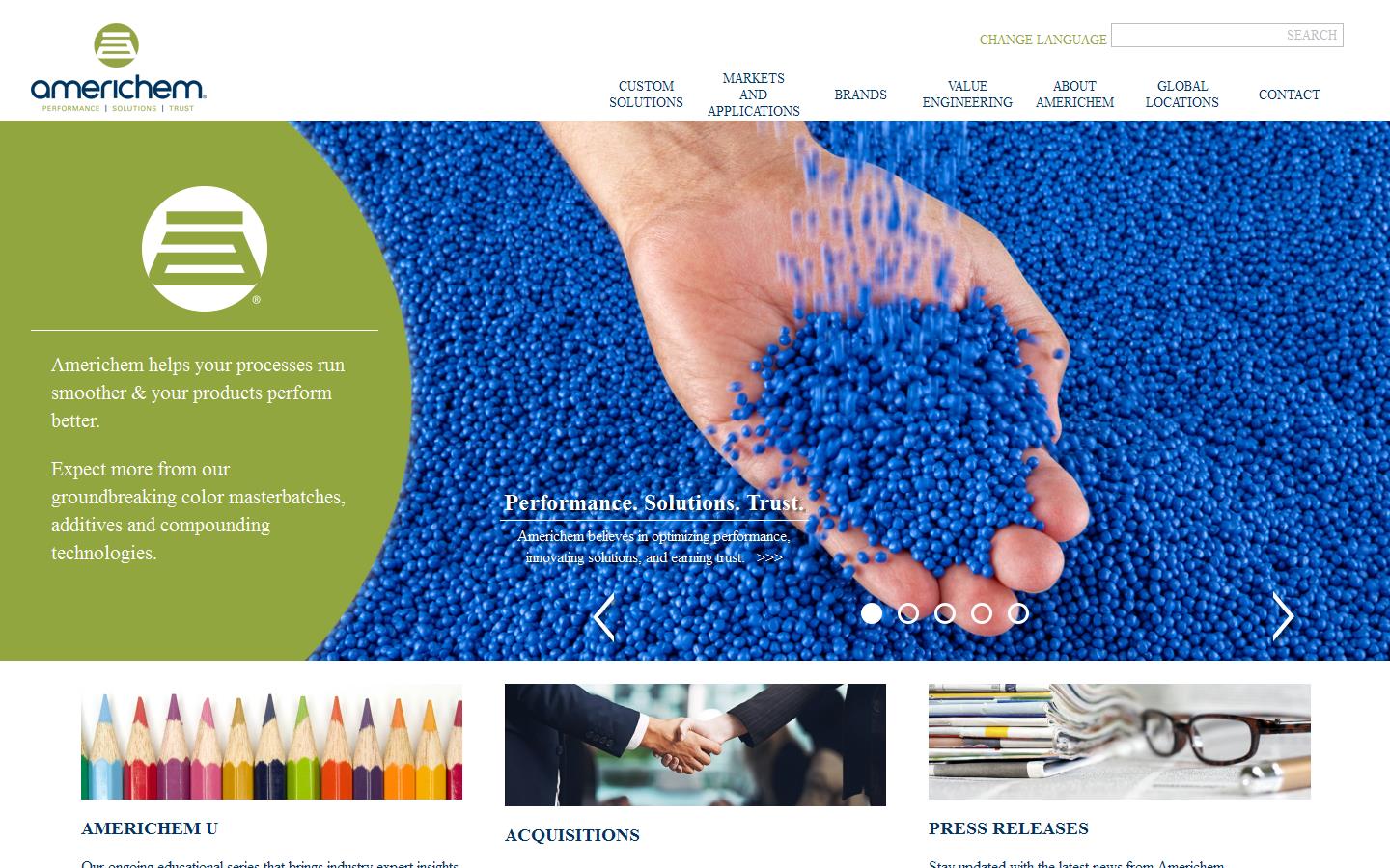 Americhem Europe Ltd Website